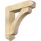 Ekena Millwork Legacy Arts and Crafts Rough Sawn Bracket w/ Offset Brace, Douglas Fir, 6"W x 24"D x 24"H BKT0604X24X24LEC03RDF - alternate 1